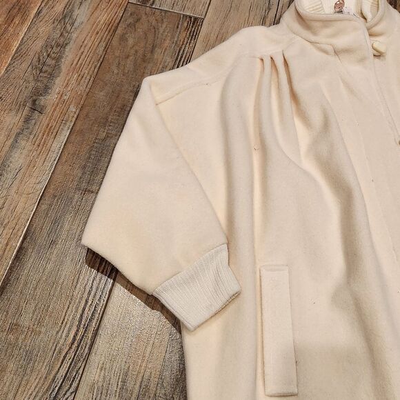 🔸️Vintage Herman Kay Wool Blend Zippered Batwing Sleeve Jacket Large - Picture 7 of 12